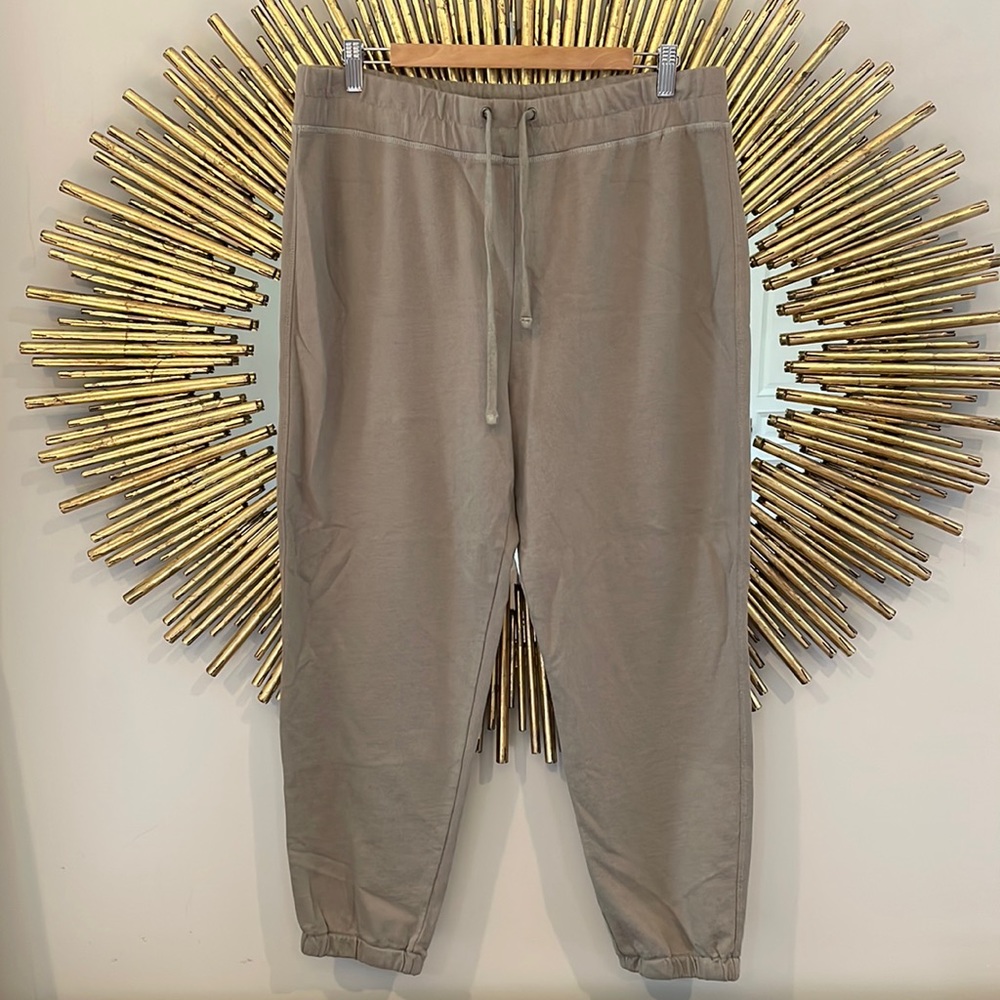 James Perse Tan Cotton Sweatpants Joggers
